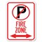 Signmission No Parking & Arrow Pointing Left & Right Alum Rust Proof Parking Sign, 18" x 24", A-1824-24656 A-1824-24656 - alternate 1